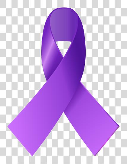 Download Purple Awareness Ribbon Purple Cancer Ribbon PNG file