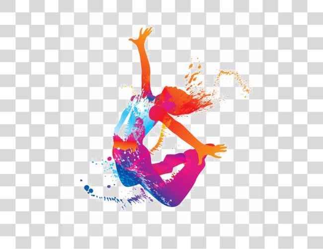 Download Girl Dance File Colorful Dance Clip Art