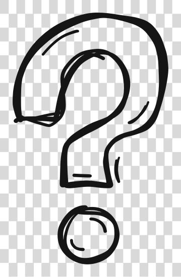 Download Stock Hollow Hand Painted Transprent Question Mark Vector PNG file