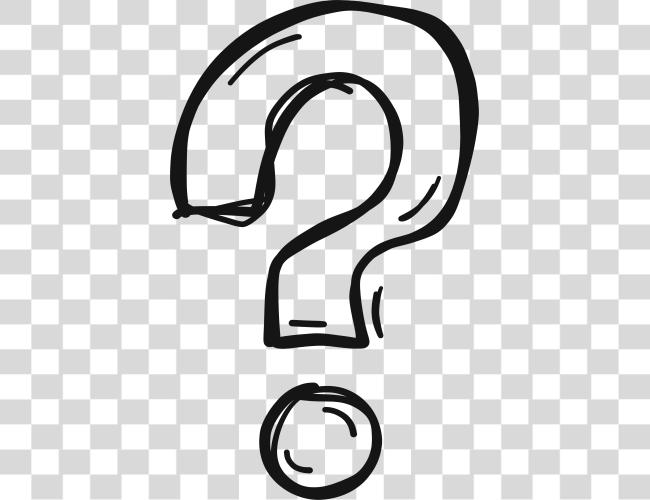 Download Stock Hollow Hand Painted Transprent Question Mark Vector Clip Art