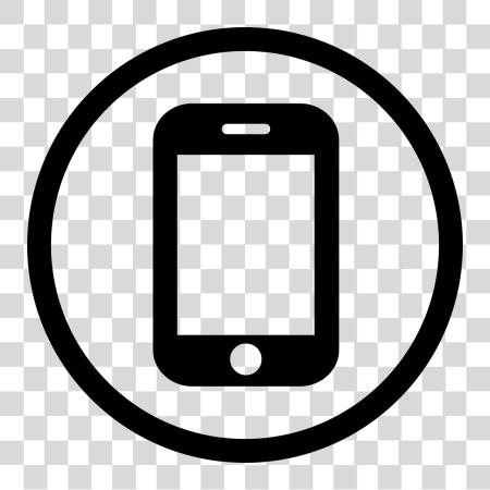 Download Mobile Icons Black And White Phone Icons PNG file