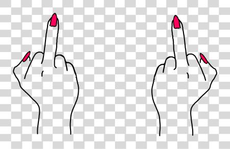 Download Lady Fingers Middle Finger Computer Drawing PNG file