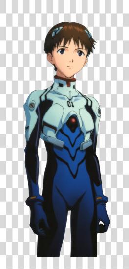 Download Evangelion Shinji caricatura personaje PNG file