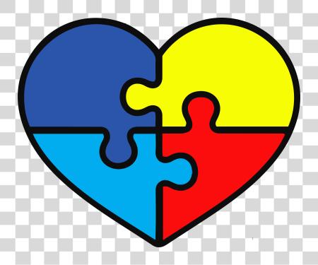 Download Autism corazón Puzzle piezas PNG file