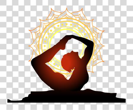 Download mujeres Performing Yoga con Sun Yoga logotipo Yoga logotipo PNG file