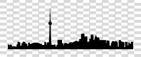 Download Toronto Skyline silueta Toronto PNG file