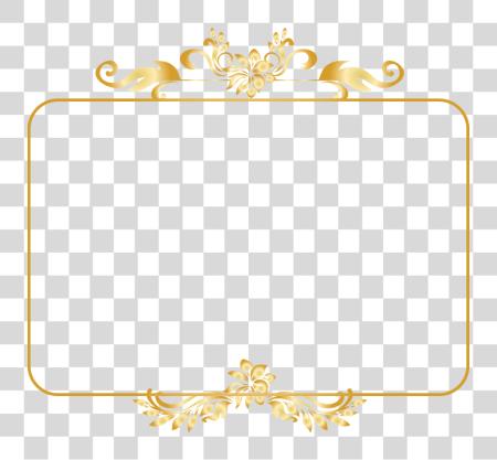 Download dorado Ornament oro Ornamental marco forma PNG file