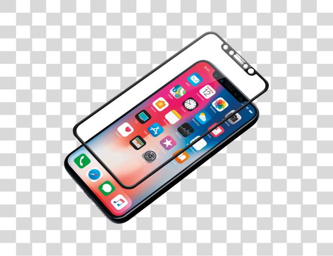 Download Tempered Glass Premium Screen Protection For Iphone Iphone X 15w Wireless Charging Clip Art