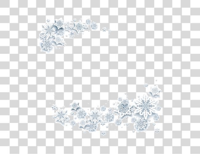 下载 Ftestickers Christmas 冬天 Snowflakes 框架 Borders 插圖 Clip 艺术