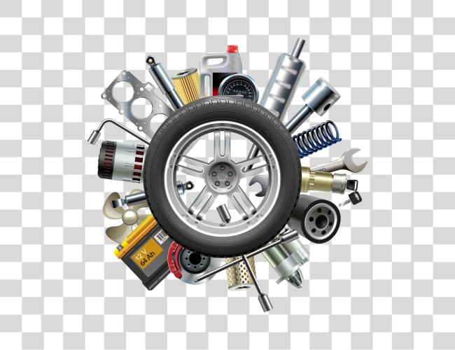 Download Library coche Jeep Tire Motor vehículo automóvil Spare partes logotipo Clip arte