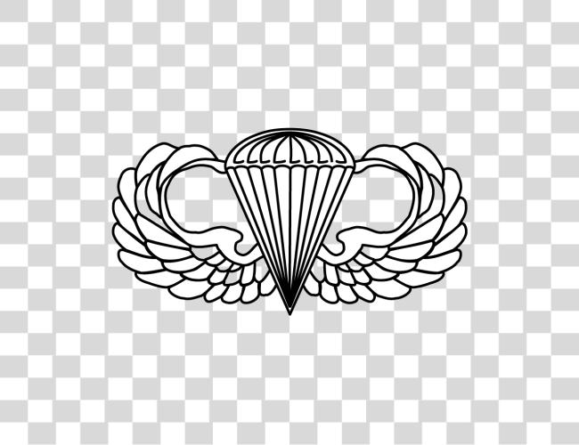 Download Image Result For Airborne Wings No Master Parachutist Badge Clip Art