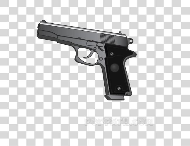 تحميل How إلى Draw   Handgun أنمي سلاح مقطوعة فن