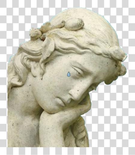 Download Cry Tumblr estético estatua Freetoedit Anxiety antiguo PNG file