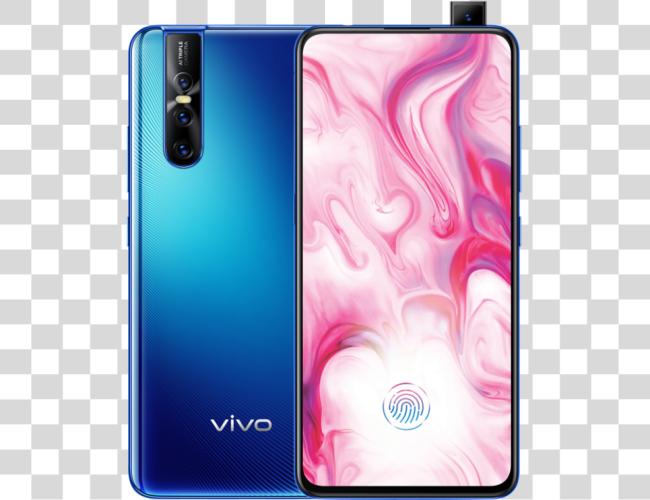 تحميل Going Notchless مع ال Vivo V15 برو Vivo V15 Glamour أحمر مقطوعة فن