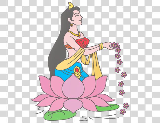 Download Hindu Namaskar Welcome Girl Clip Art