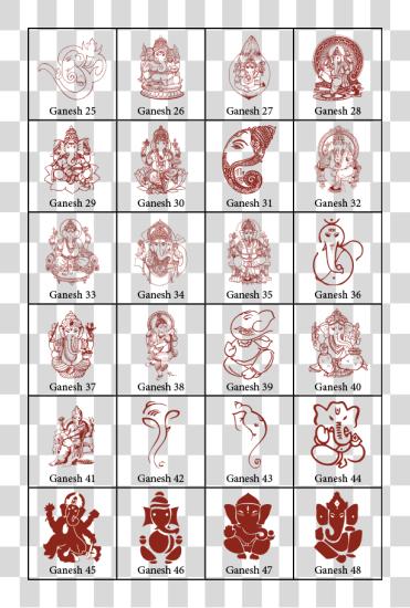 下载 Symbols 为了 Indian 婚礼 Cards Ganesh Hindu 婚礼 卡片 象征 PNG file