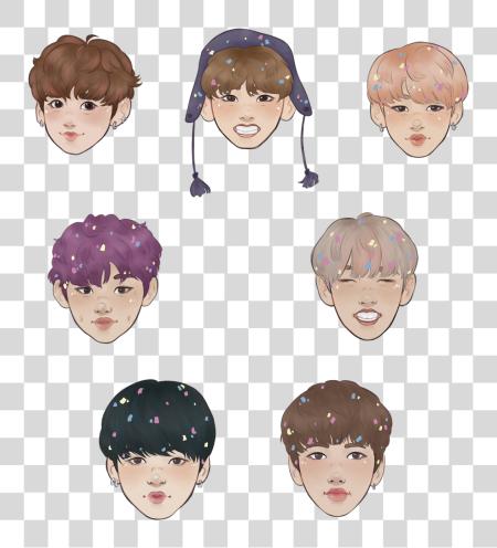 下载 bts Stickers Available 在 Redbubble Sticker PNG file