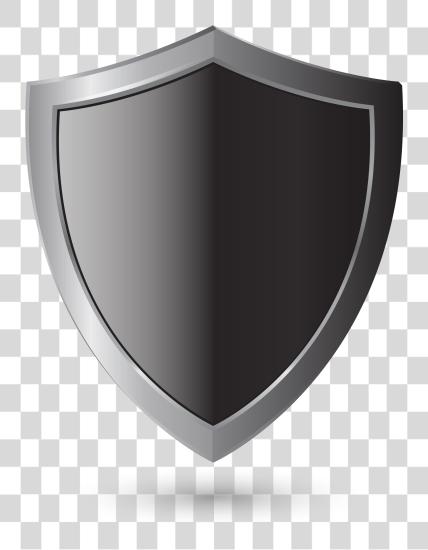 下载 橫幅 黑色 和 白色 Shield 黑色 到 Shield PNG file