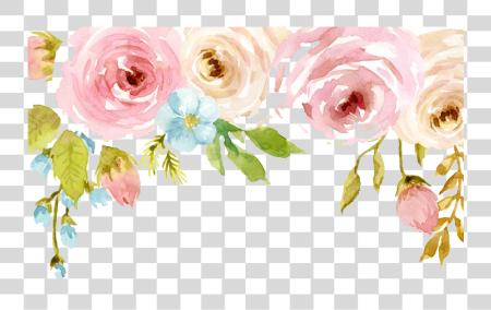 Download Watercolor Flowers Pink Watercolor Flowers PNG file