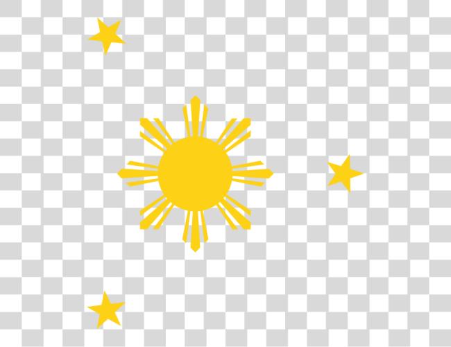 Download Philippine Flag Sun And Stars Clip Art