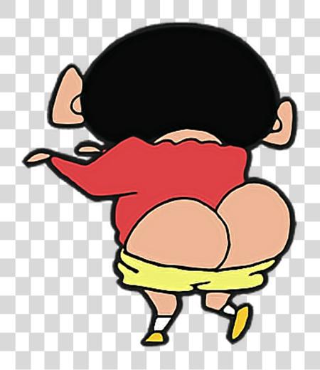 Download Shinchan Sticker Culo De Shin Chan PNG file