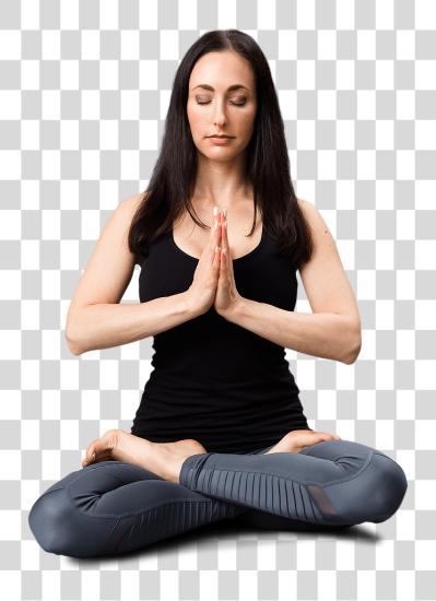 下载 Yoga 坐着 PNG file