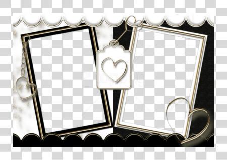 Download Best Stock Photos Double Frame Love Double Photo Frame PNG file