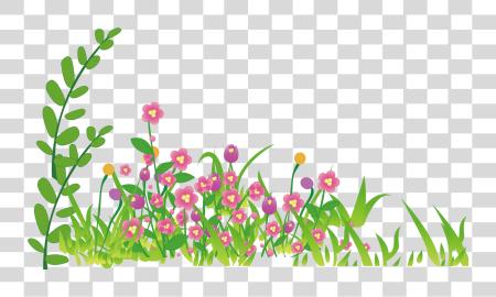 Download Cartoon Flower Wallpaper PNG file