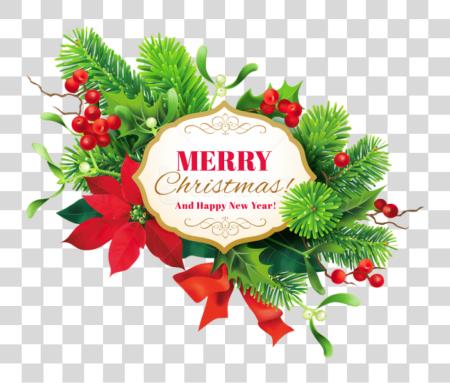 Download Merry Christmas Decor Merry Christmas y feliz nuevo Year PNG file