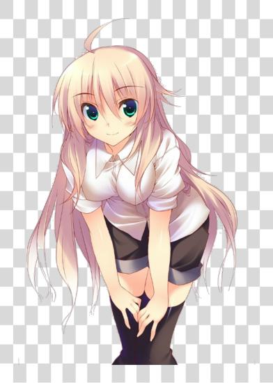 下载 动漫 animegirl blonde cute idk Blond Cute 动漫 Girl PNG file