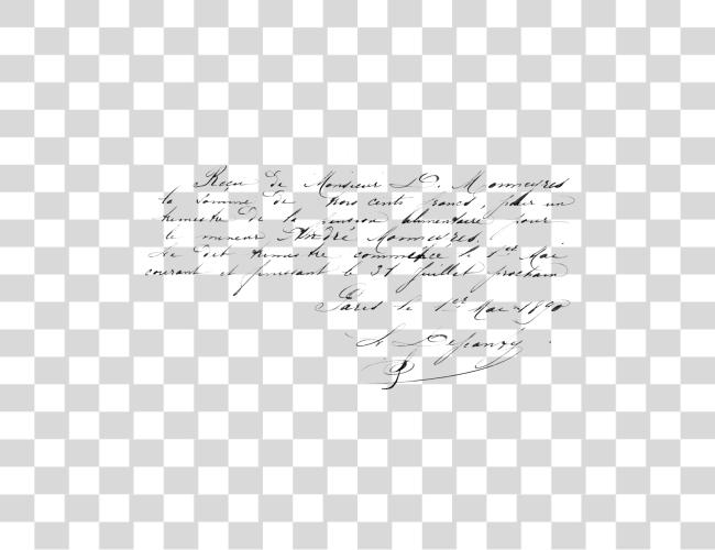 Download Ephemera Handwritten Letter From Paris Handwriting Clip Art