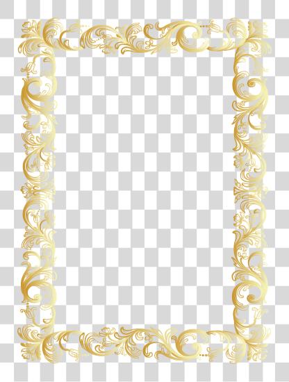 Download Antique Frame Border Pngkey Vintage Borders Glitter Gold Vintage Border PNG file