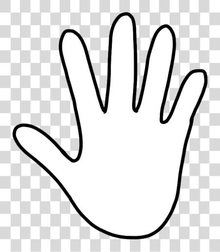 Download Handprint Outline Hand Outline Hands Templates And White Hand PNG file