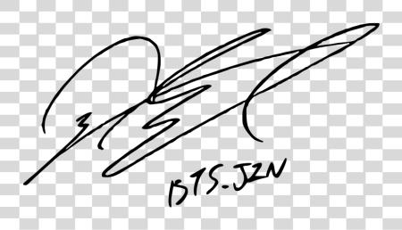 Download Signature Of Bts Jin Jin Signature PNG file