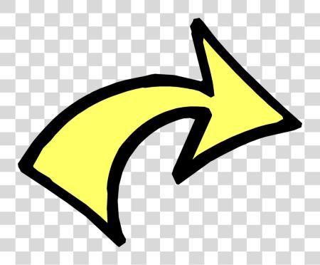 Download Arrow Yellow Stock Photo Illustration Of A Curved Curved Arrow Cartoon PNG file