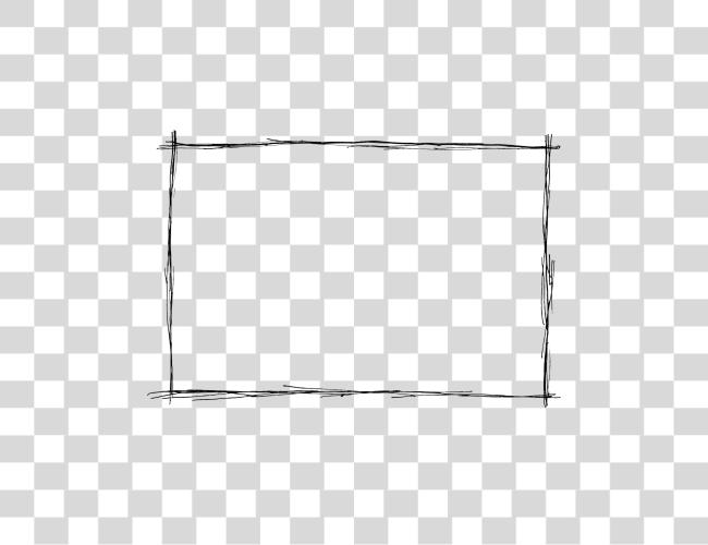 Download Large Skettched Rectangle With Brush Lines Rectangle Brush Clip Art