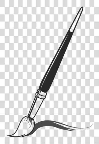 Download línea ángulo negro negro Paint Brush PNG file