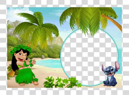 Download Lilo y puntada niños marco Invitaciones De Lilo Y puntada Para Imprimir PNG file