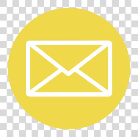 تحميل Email أيقونات أصفر Black و أبيض ظرف بي ان جي ملف