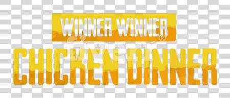 Download winner winner pollo cena pubg logotipo PNG file