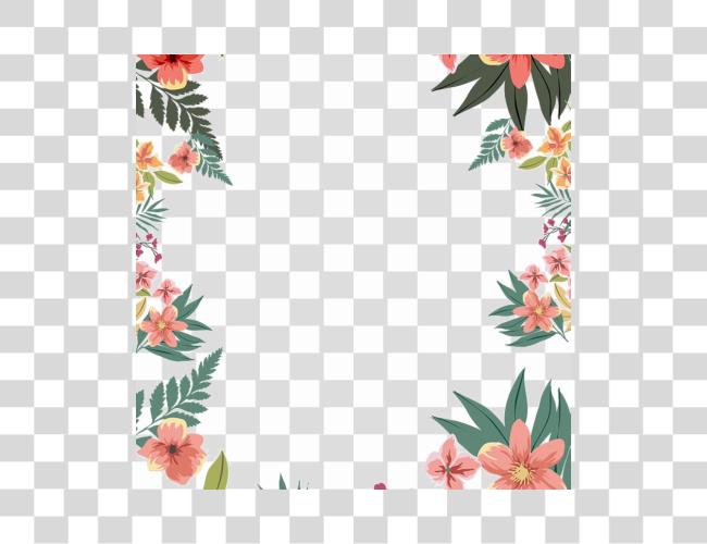 Download Border Picture Flower Border Watercolor Clip Art