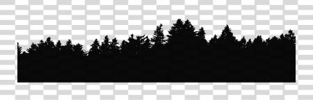 Download Evergreen Treeline With Forest Tree Line PNG file