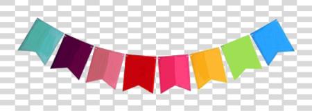 Download banderin bandera party fiesta Banderas De Happy Birthday PNG file