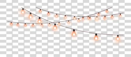 下载 橙色 Sticker String Of Lights PNG file