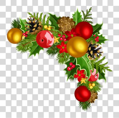 下载 Christmas Corner Decorations Christmas Decor Corner PNG file