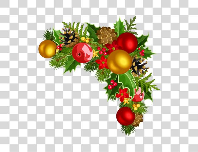 Download Christmas Corner Decorations Christmas Decor Corner Clip Art