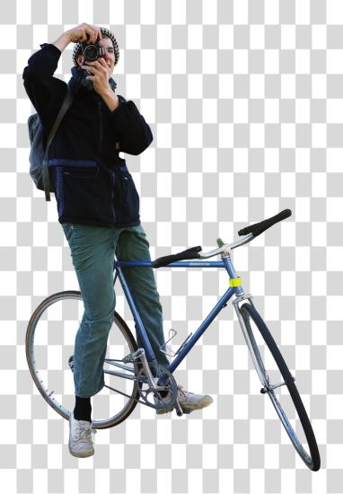 下载 Biking Photograpfer 自行车 People PNG file