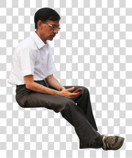 下载 Jugaad Render Man 坐着 Cutout Indian People Cutout PNG file