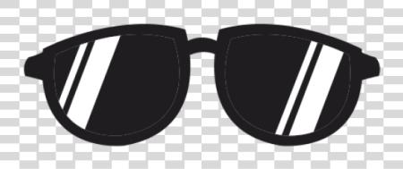 Download gafas de sol caricatura negro y blanco PNG file