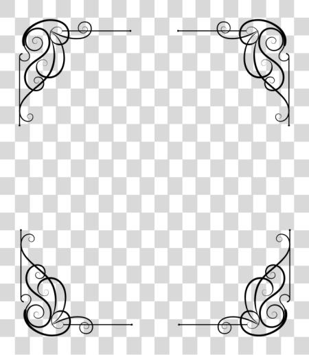 下载 Victorian Deco 框架 Border Deco Corner Frames 和 Borders PNG file